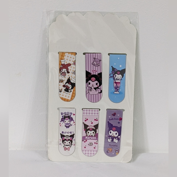 Kuromi Magnetic Bookmark Set, New With Tag - Picture 2 of 2